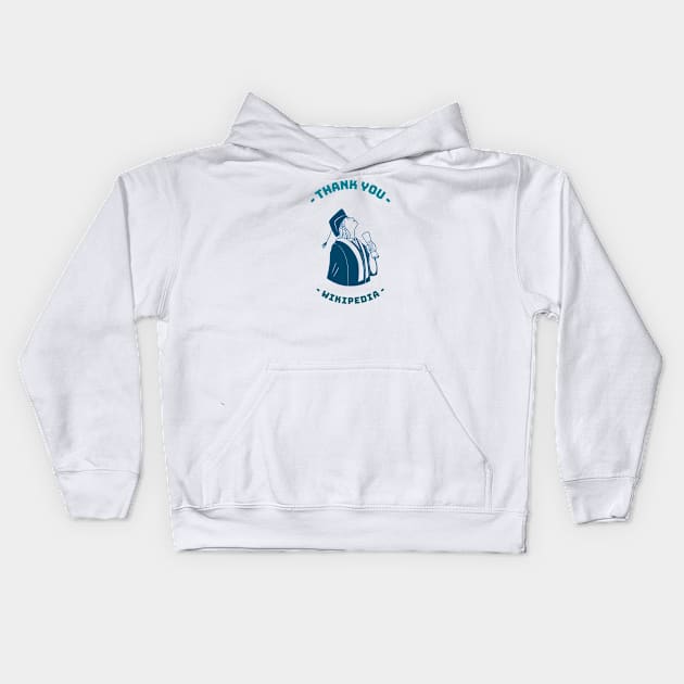 Funny College Student Kids Hoodie by Pigglywiggly